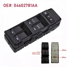 4602781AA Master Power Window Switch Left Driver Side Fits Chrysler Dodge Jeep