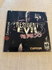Resident Evil 3: Nemesis III Capcom Sega Dreamcast DC Clean condition COMPLETE!