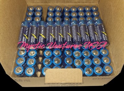     100pk AA PowerCell Alkaline HIGH ENERGY Batteries Battery  NEW SEALED 