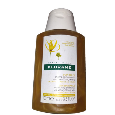 KLORANE LABORATOIRES SUN RADIANCE NOURISHING SHAMPOO W/YIANG YIANG WAX 3.3 OZ