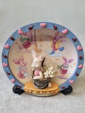 Disney Piglet Bradford Exchange 100 Acre Days 3D Plate Piglet "Rub A Dub Dub"