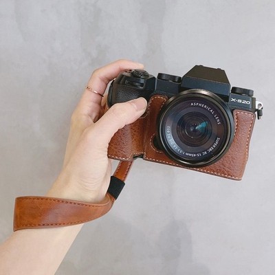 For Fujifilm X-S20 XS20 Camera Bag Leather Dock Case Base Protection Shell Cover