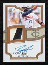 2026 Series Topps Flagship 1/50 Royce Lewis #TFAP-RLE Patch Auto uk2