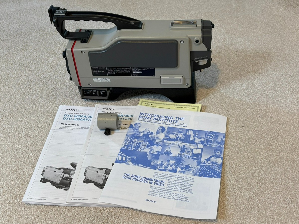 Sony DXC-3000A 3CCD Color Video Camera, Body Only, Ex Con