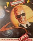 Vintage 📺 Max Headroom Coca-Cola Poster - "C-C-C-Catch the Wave" NOS Coke Ad