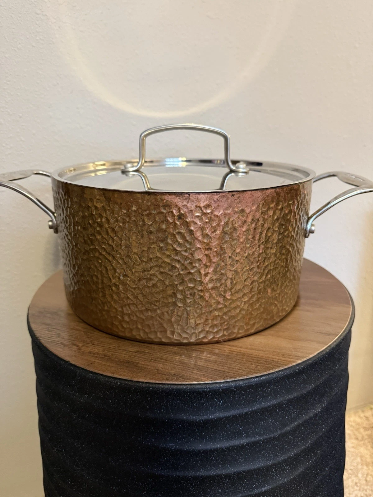 DISCONTINUED Cuisinart Hammered Copper 6 Qt Stock Pot with Lid
Opens in a new window or tab