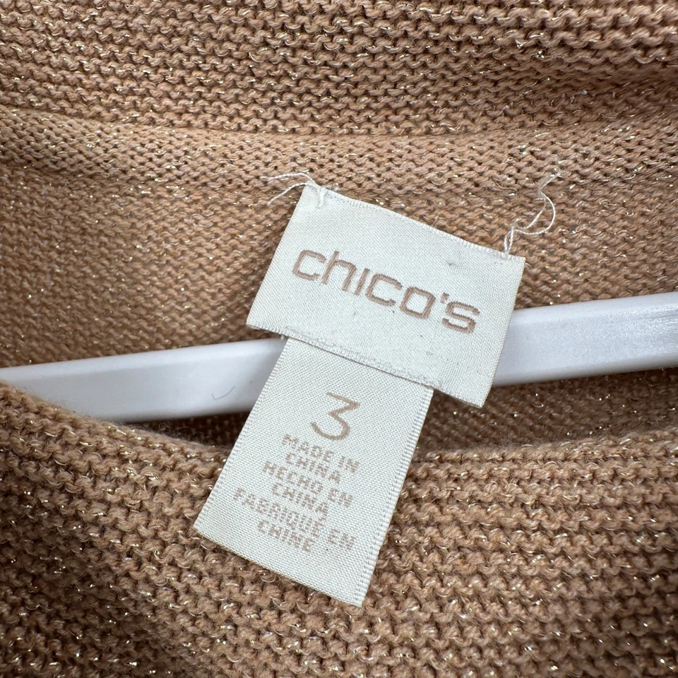 Top Chicos Mujer Minimalista Tejido Capucha Cuello Talla 3 US XL Mezcla Seda Metálico Foto 3 de 4