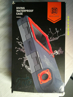 Shellbox Waterproof /Diving Phone case 2nd Gen New in opened box with strap