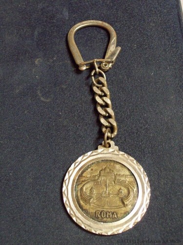 Vatican City St. Peter's Square Medal Keychain Vintage Rome Italy Roma ...