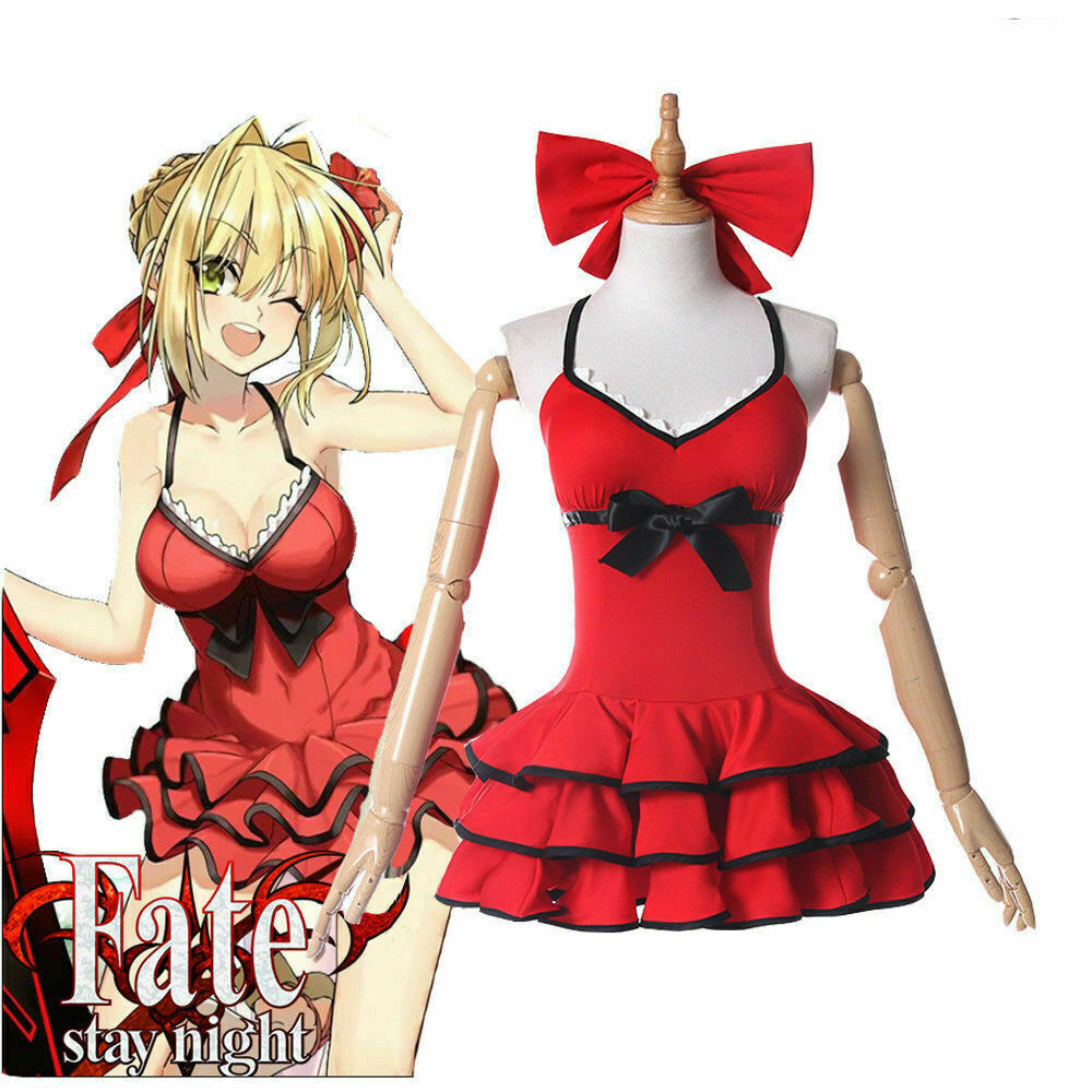 fate saber red dress Alphamax Fate/Extra CCC: Saber PVC Figure (One-Piece Dress Version) (1:7 Sc