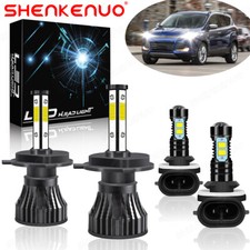 Combo 4x faros LED altos/bajos + bombillas antiniebla para Ford Escape 2001 2002 2003 2004