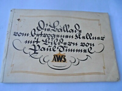 7074 August Wellner Söhne Ballade vom betrogenen Kellner Paul Simmel Besteck AWS