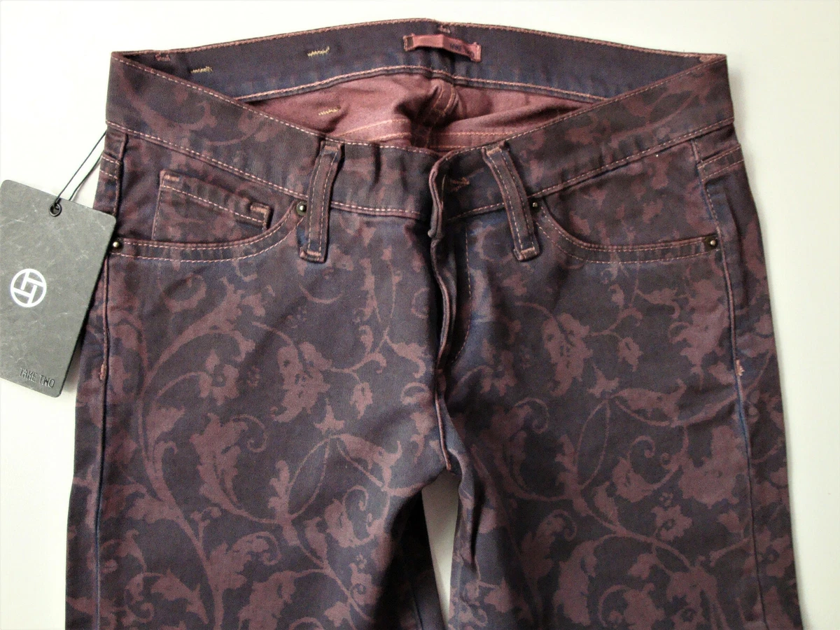 Pantalon Capri Femme Take Two En Velours Stretch Noir - Taille W28/IT42 - Neuf Avec Étiquette