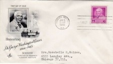United States 1948 George Washington Carver FDC Tuskagee Cancel typed VGC