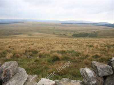 Foto 6x4 abgehauen Blick nach Südosten in Richtung North Teign River Valle c2009
