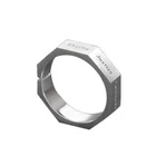 Man Solid 925 Sterling Silver Open Band Design Designer Men's Band Ring C21