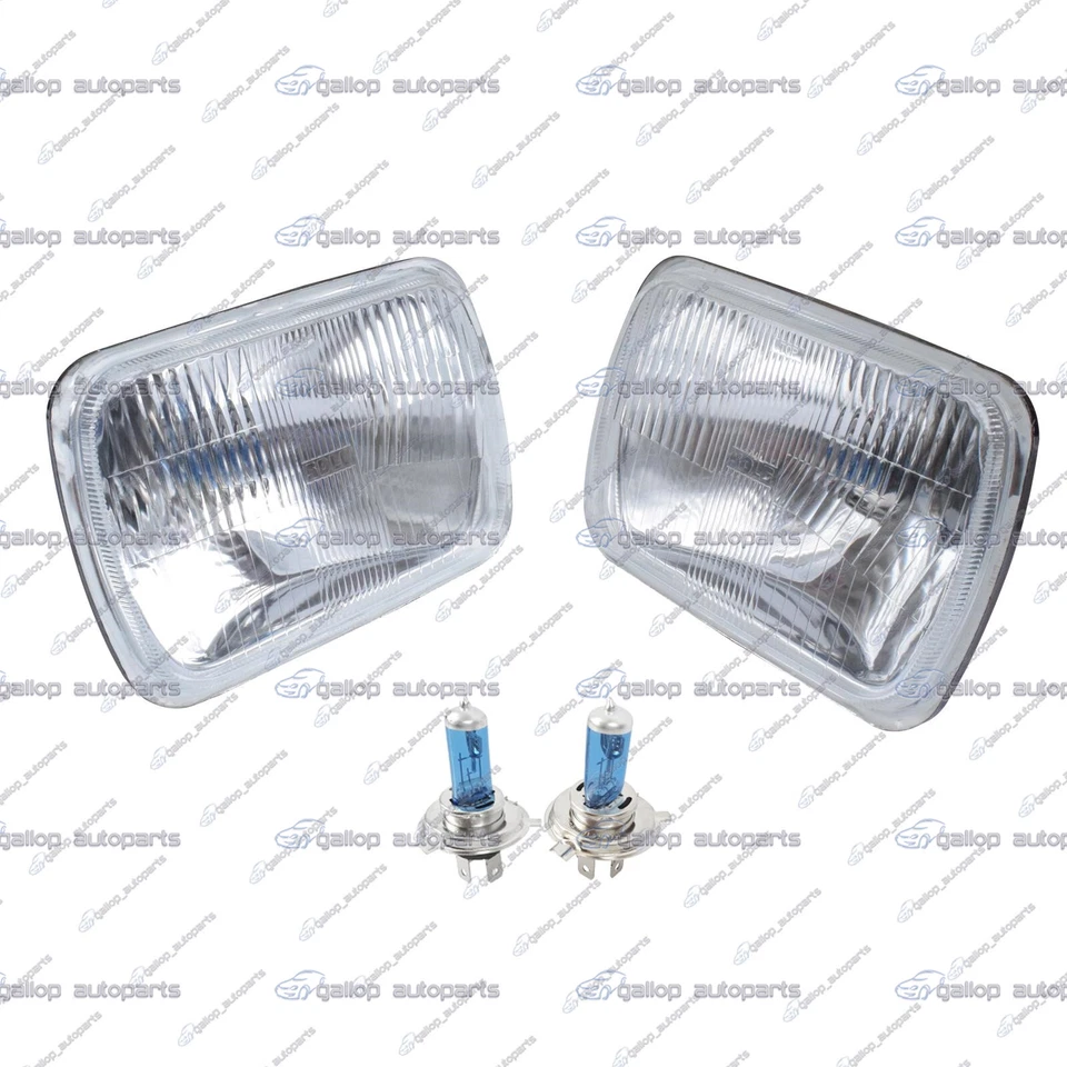 Pair 5x7" H4 Headlight Upgrade Kit for Hilux Ute 60/55w Rectangle Headlamp - image 3 of 4
