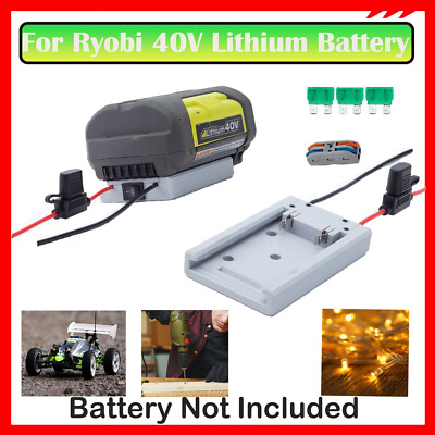 #ad Power Wheels Adapter for Ryobi 40V Lithium Battery with Fuse amp; Wire terminals US $23.99