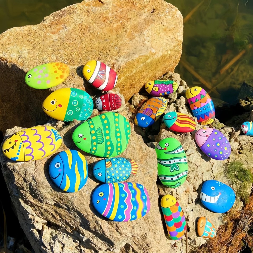 35 PCS Rocks for Painting 1.2