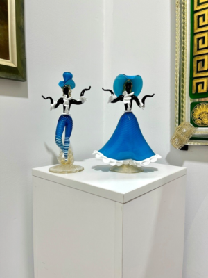 Figurine de Danseuse de Flamenco Vénitienne en Verre de Murano, 1950 en vente sur