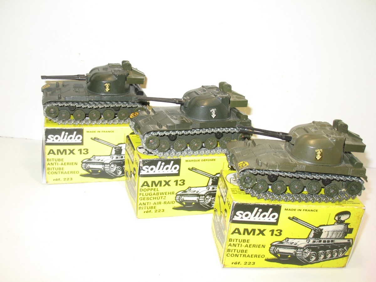 Solido 1/50, char AMX13 anti aérien, armée Française, BE, Version de 1970 (40