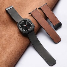 Magnetic Buckle Leather  Rubber Strap Band for Samsung Galaxy Watch Ultra 47mm