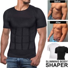 Men Compression Shirt Weight Loss Muscle T-Shirt Body Shaper Slimming Tank Tops