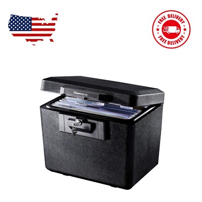 SentrySafe Fireproof Safe Box with Key Lock, Safe for Files and Documents, 0.61
