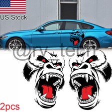 24.4 Horror Gorilla Graphics Symmetrical Side Door Hood Vinyl Decal Stickers 2x