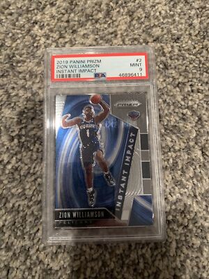 Zion Williamson 2019-20 Panini Prizm Instant Impact PSA 9 MINT