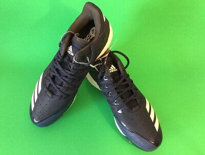 ADIDAS Icon Bounce Men s Baseball Metal Cleats Size 13 Blue w/Black, White