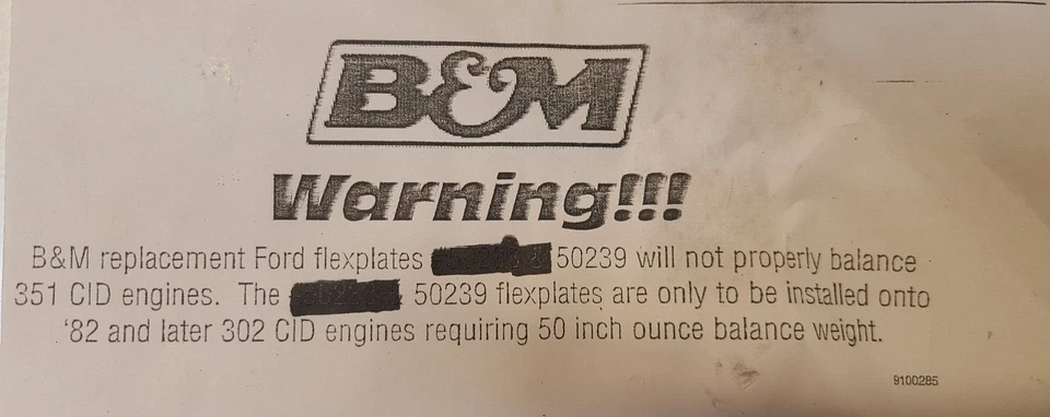 Placa flexible B&M Performance para Ford 0640331 | 50239 Foto 3 de 4