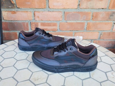 Sz 11.5 Vans Justin Henry x Wayvee Coffee Bean Brown Men Skateboarding Shoe Rare