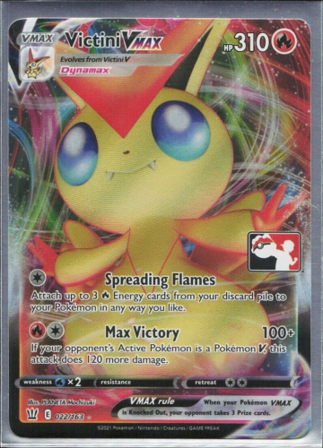 Victini VMAX - 022/163 Prize Pack Play! Series Promo MINT/NM - Pokemon Card - Picture 1 of 2