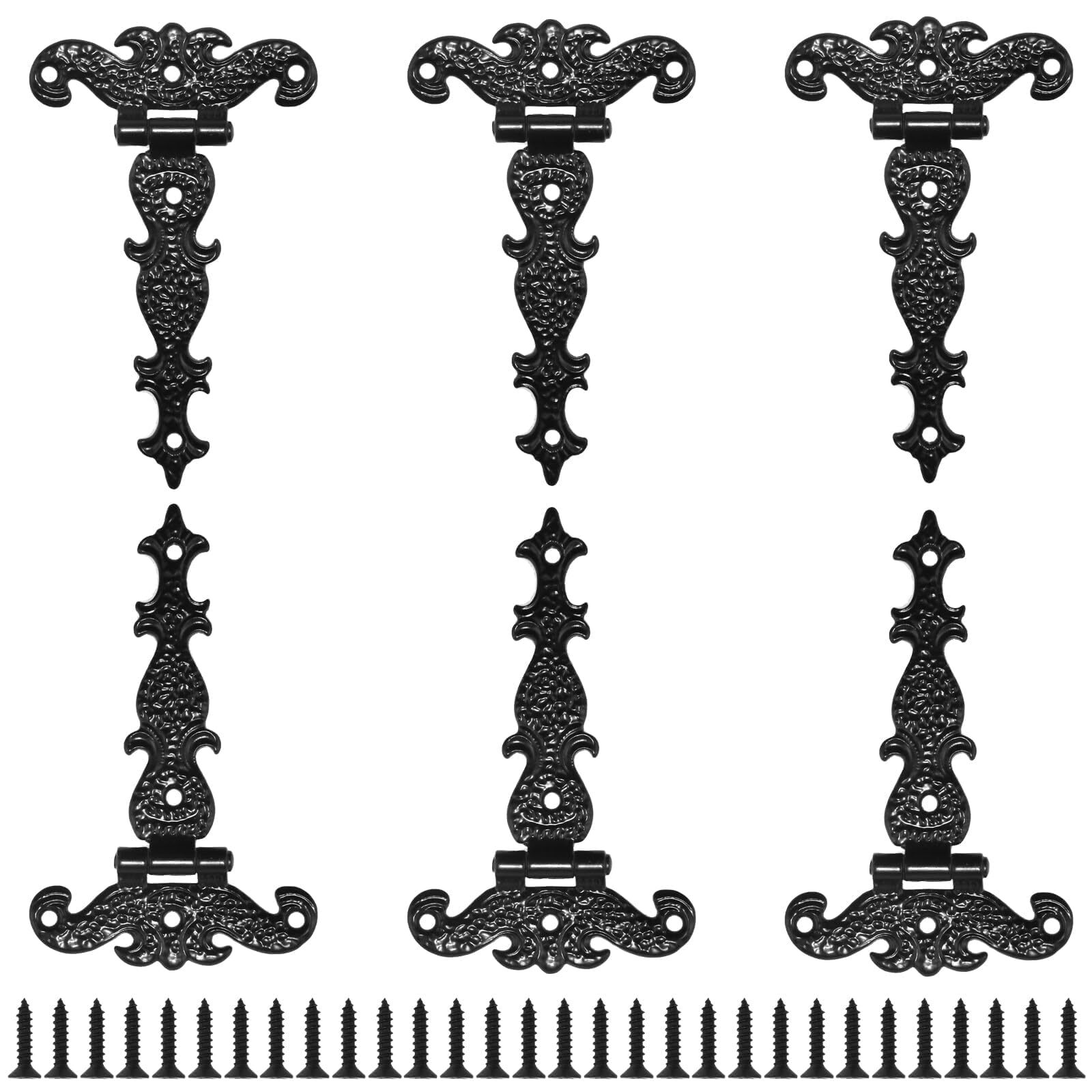 6Pcs Vintage T-Shape Hinge, 4-1/2