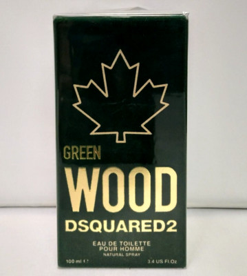 Green Wood Pour Homme/Men by Dsquared2 3.4oz/100ml New in Sealed Box