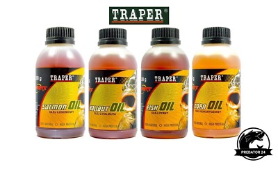 Traper Oil Liquid Booster Dip Halibut Mais Fischöl Maisöl Halibutöl Lachsöl