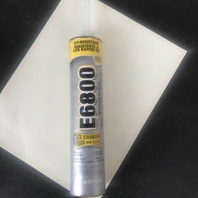 E6800 Pro-Grade Adhesive Clear UV Resistant  Strong  10.2 fl Oz  (262011)