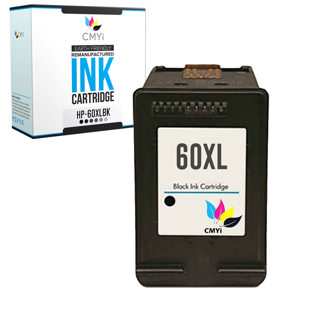 Replacement Ink Cartridges for HP 60XL Black Cartridge Deskjet Photosmart