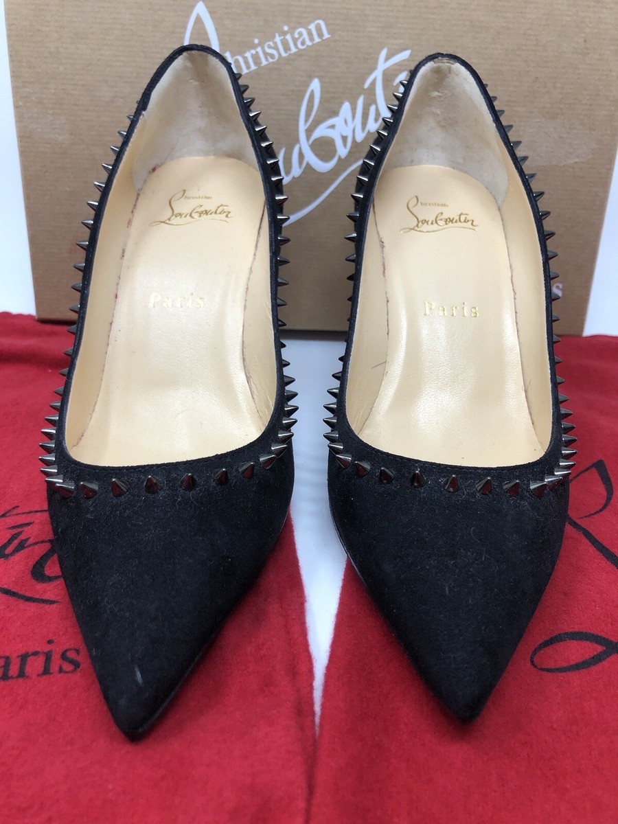 国内発送★Christian Louboutin★jewel 85 サンダル Christian Louboutin Anjalina 85 VEAU VELOURS 35.5 Barely