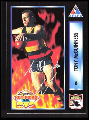 AFL 1994 AFLPA Dynamic Hot Picks Adelaide Crows Tony McGuinness 6 CB-1-4-B-30