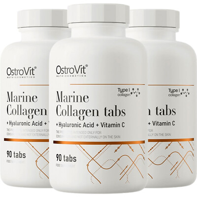 MEERESKOLLAGEN + HYALURONSÄURE + VITAMIN C 90 Tabs - Pflege für Haut & Immunität