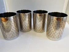 IKM Stainless Steel Glass Laser Design for Drinkware (3.75 inch) set of 4
