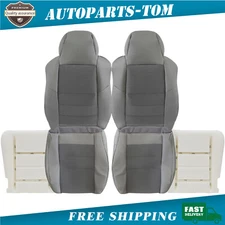 Front Seat Cover / Driver Foam Cushion For 2003-2007 Ford F250 Super Duty Gray