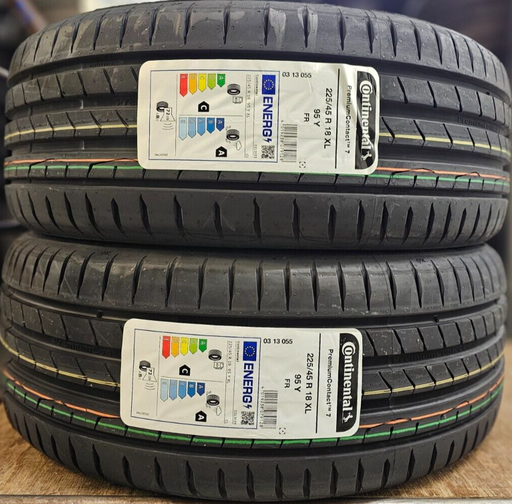 CONTINENTAL 225/45/18 2本セット2020年製送料込 2X NEW CONTINENTAL PREMIUM CONTACT 7 225/45 ZR18 XL 95Y 225 45 18