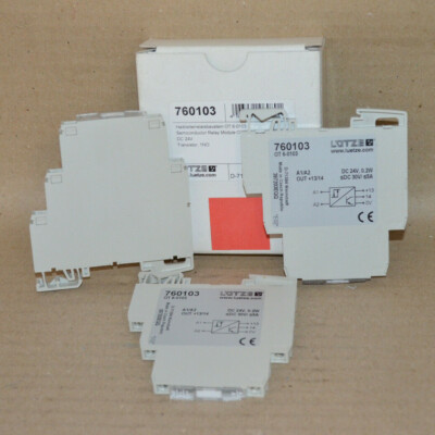 LÜTZE 760103 Halbleiterreaisbaustein OT 6-0103 NEU OVP / 3 Stück=1 VPE /