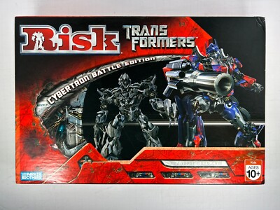 TRANSFORMERS RISK BOARD GAME CYBERTRON BATTLE PARKER BROTHERS NEW SEALED PARTS