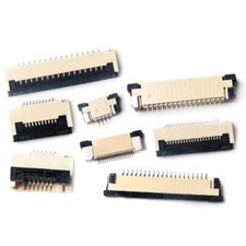 FFC/FPC Flat Cable Connector Socket 0.5mm 1.0mm Pitch 4 Pin to 60 Pin Bottom/Top