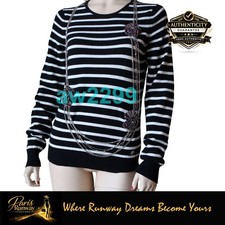 Chanel Most Wanted 08A 100% Cashmere Jeweled Sweater Top CC Logo 38