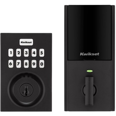 Kwikset HomeConnect 620 Z-Wave Long Range Keypad Contemporary, Matte Black